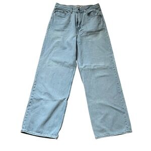 Levi Strauss High Loose Wide Leg Jeans Women's Size 30 Light Wash Denim